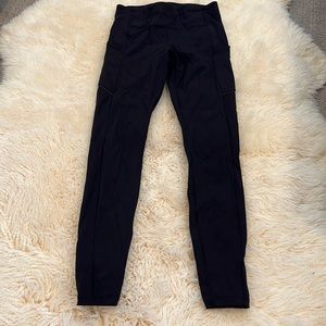 Lululemon Swift Speed high rise leggings black size 6 with pockets